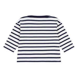 Petit Bateau - Marinière Bebek Tişört | Beyaz
