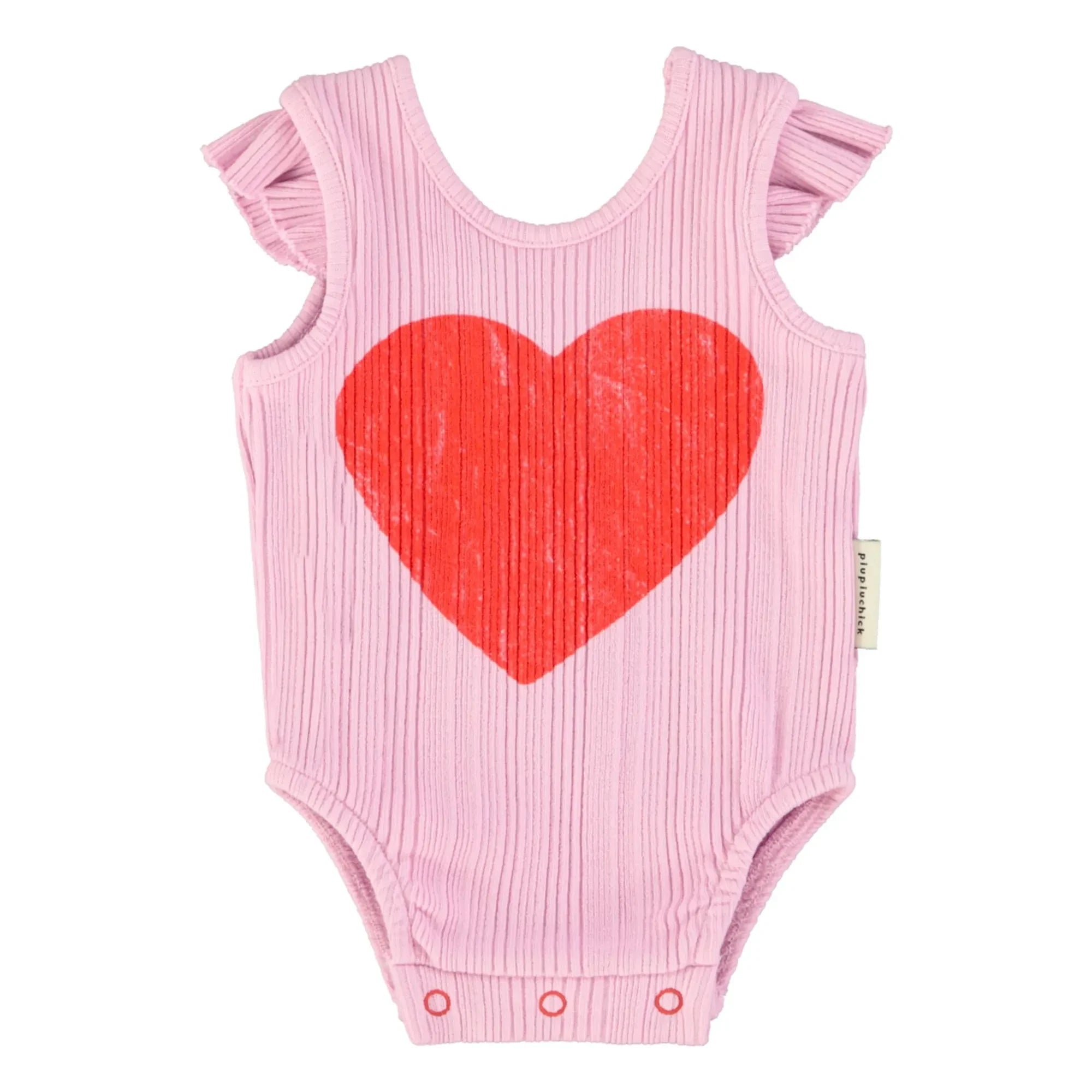 Piupiuchick - Organik Pamuk Kalpli Fitilli Body | Lila