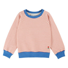 Emile et Ida - Organik pamuklu çizgili sweatshirt | Kırmızı