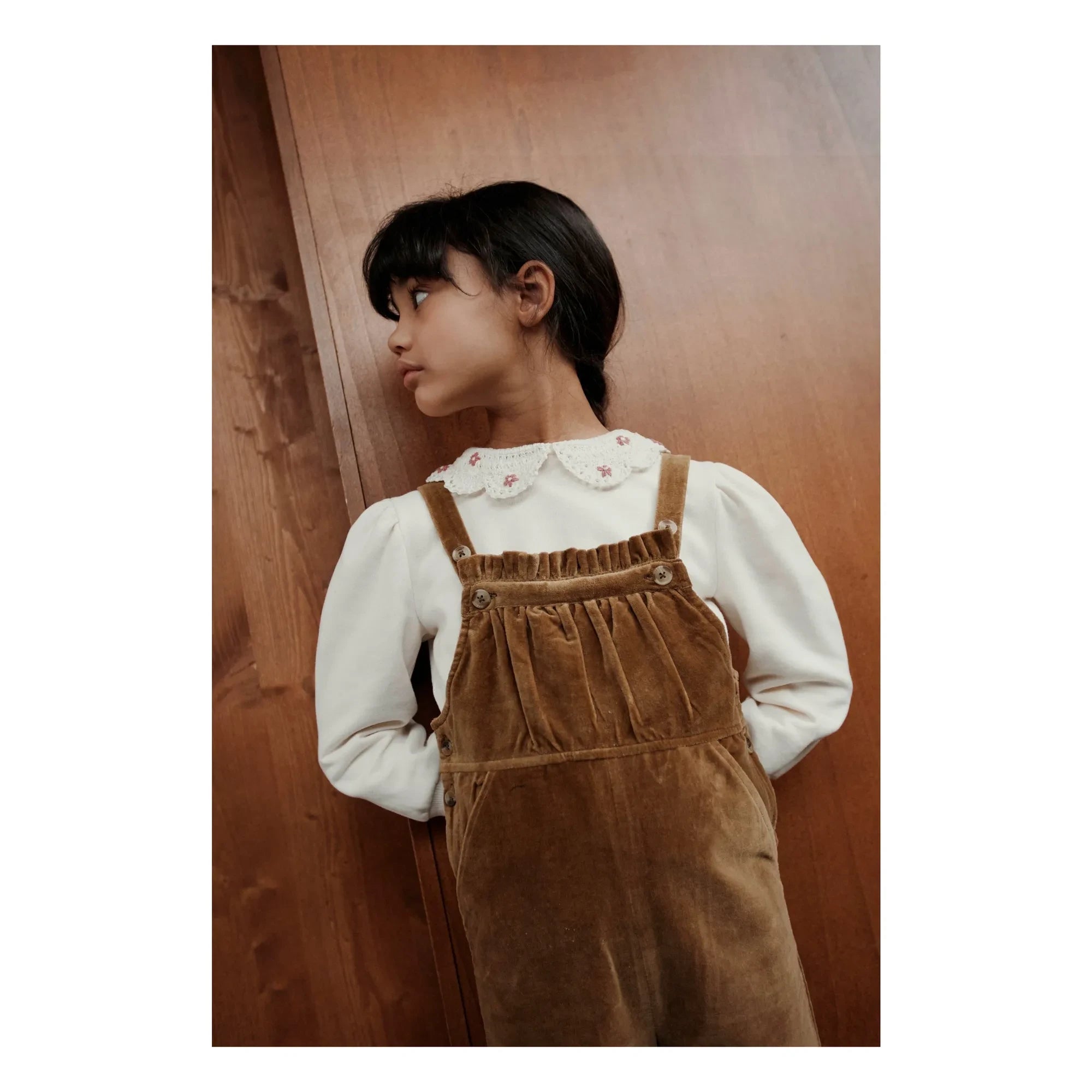 Emile et Ida - Claudine Yaka Sweatshirt Organik Pamuk | Krem