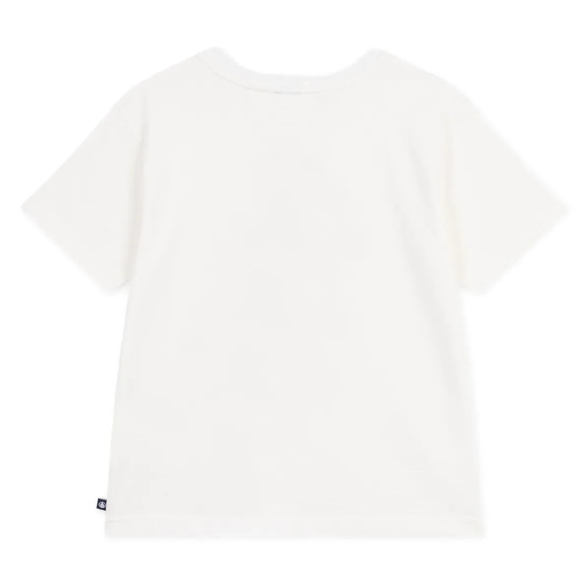 Petit Bateau - تي شيرت برج إيفل قطن عضوي | أبيض