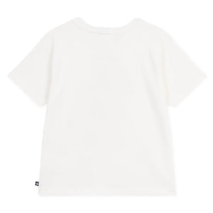 Petit Bateau - تي شيرت برج إيفل قطن عضوي | أبيض