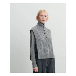 Bompard - Kaşmir Düğmeli Burgulu Plastron | Gri