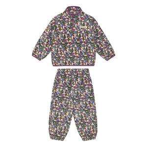 Petit Stella - Çiçek Desenli Polar Set | Mor