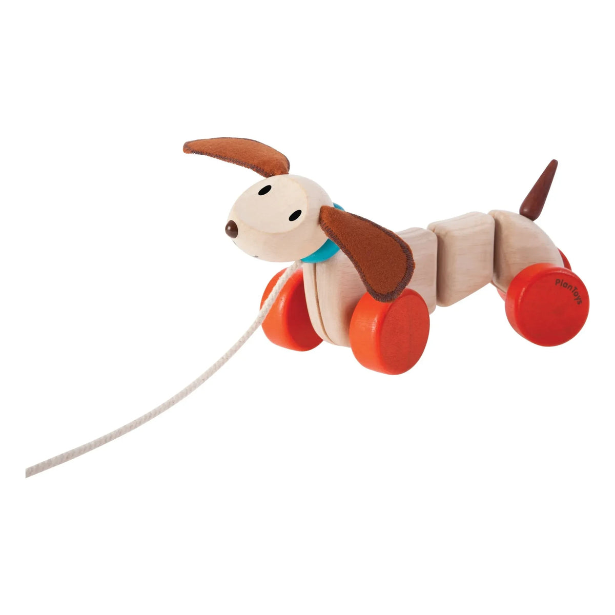 Plan Toys - Çekme Köpeği Teak