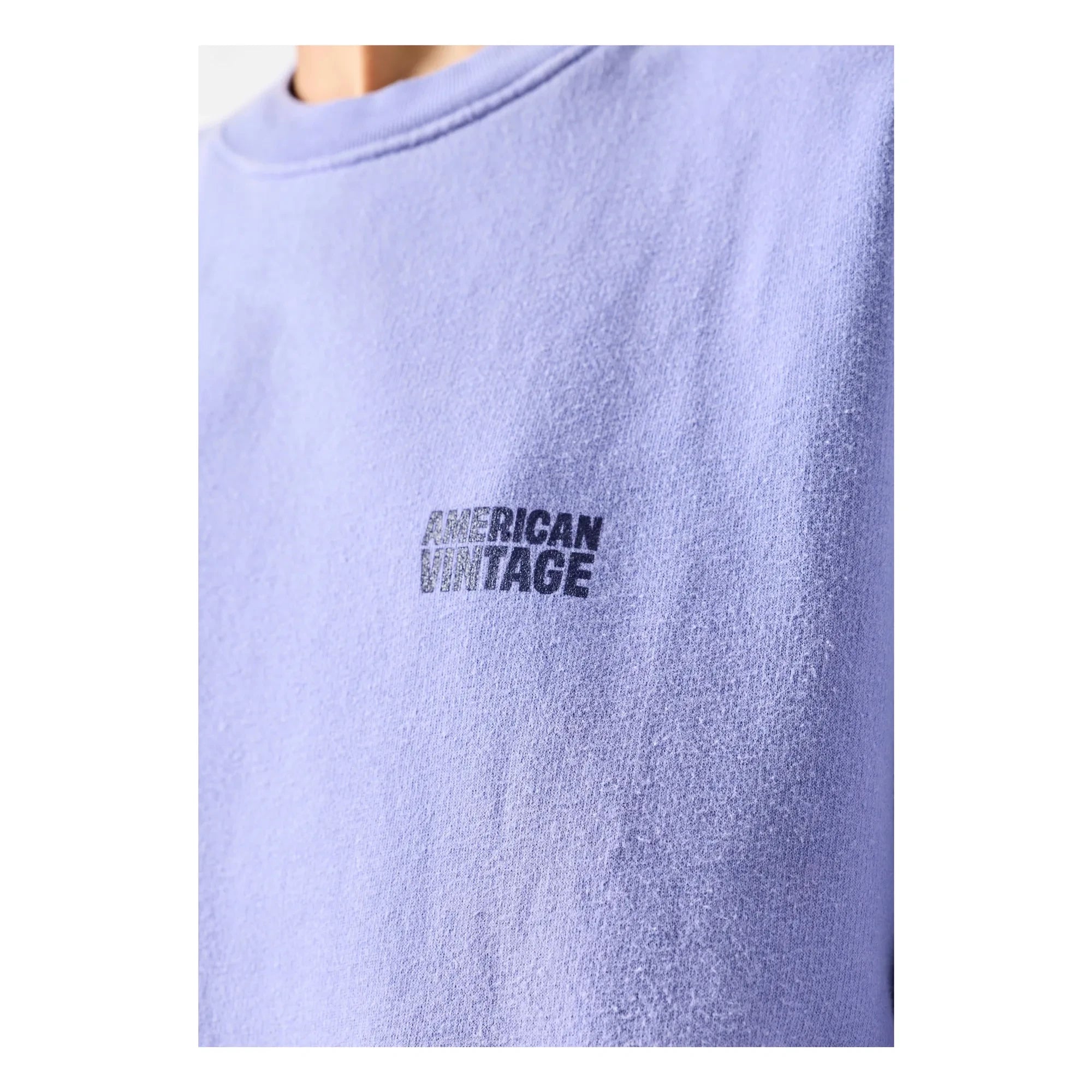 American Vintage - Plizzy Pamuklu Sweatshirt | Lavanta