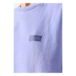 American Vintage - Plizzy Pamuklu Sweatshirt | Lavanta
