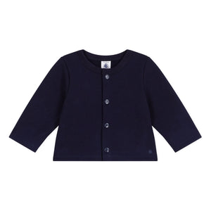 Petit Bateau - Organik pamuk hırka | Gece mavisi