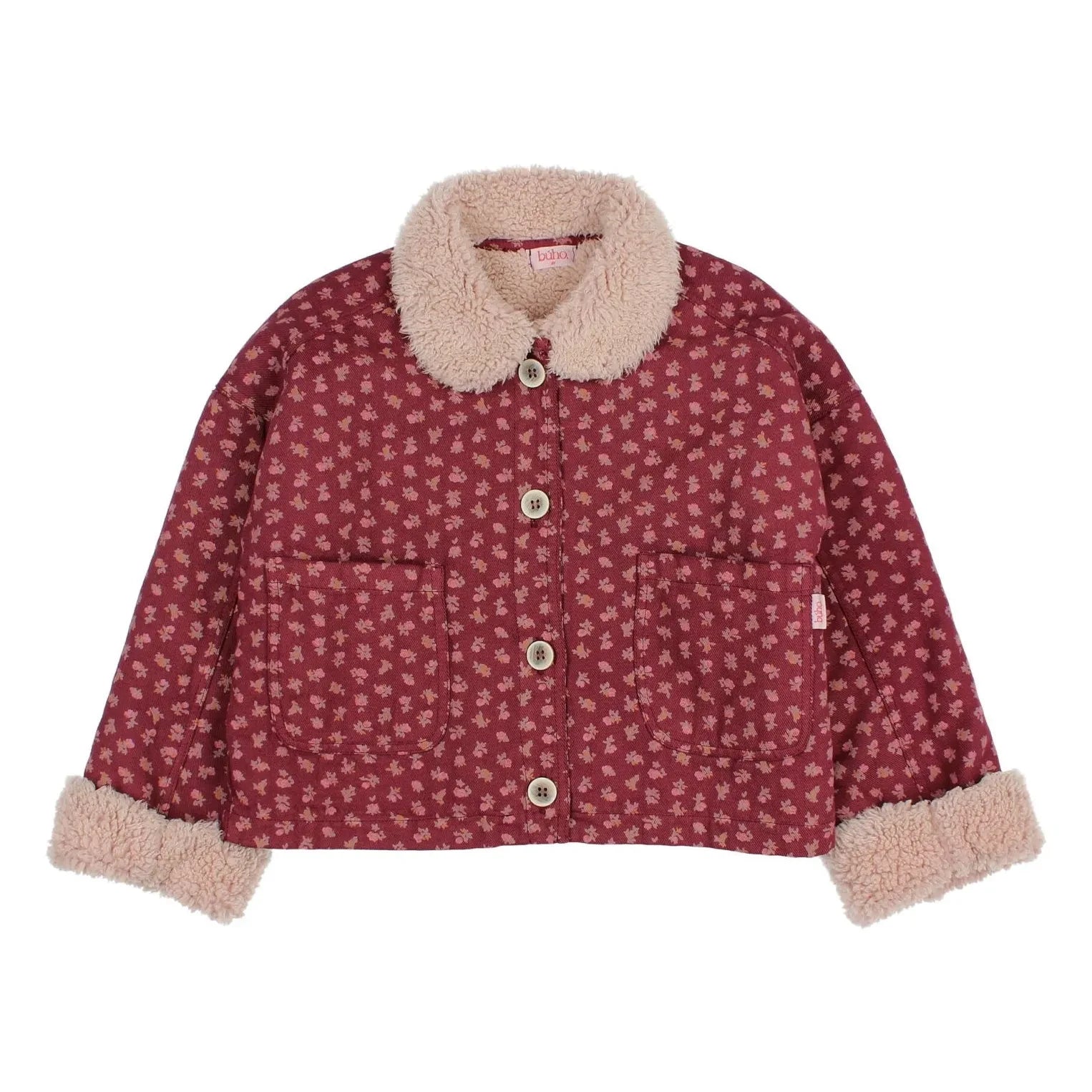 Búho - Cottage Fleuri Ceket | Bordo