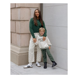 Rylee + Cru - Raglan Sweat New York Mini | Ekru