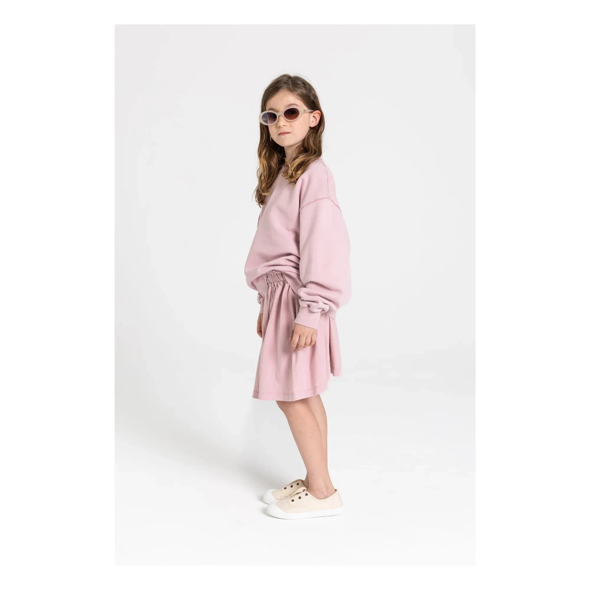 Smallable Kid - Flow Jersey Organik Pamuk Etek | Toz Pembe