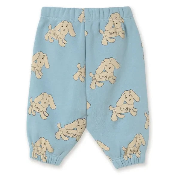 Tinycottons - Organik Pamuklu Bebek Köpek Jogger | Açık Mavi