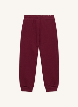 Petit Bateau - Organik Pamuklu Dar Paça Jogger | Bordo