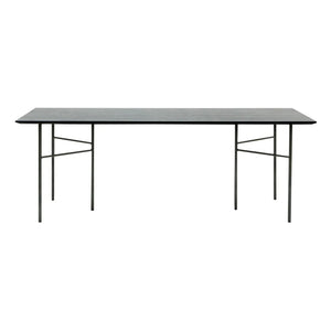 Ferm Living - Mingle Dikdörtgen Masa - FSC ahşap, metal ayaklar | Siyah