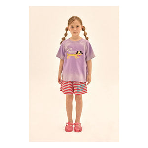 Jelly Mallow - Tie and Dye Köpek Tişörtü | Mor