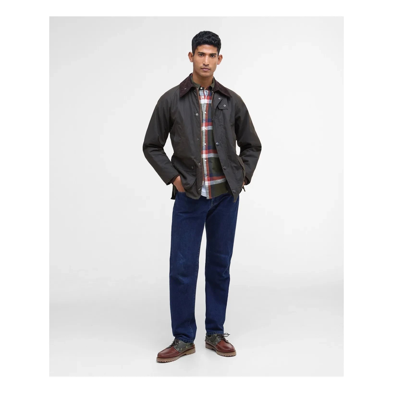 Barbour - Klasik Bedale Mumlu Ceket | Koyu Kahverengi