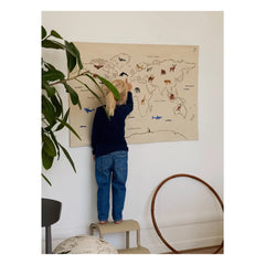 Ferm Living Kids - Dünya Pamuk Duvar Dekorasyonu