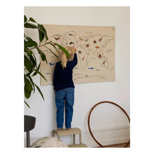 Ferm Living Kids - Dünya Pamuk Duvar Dekorasyonu