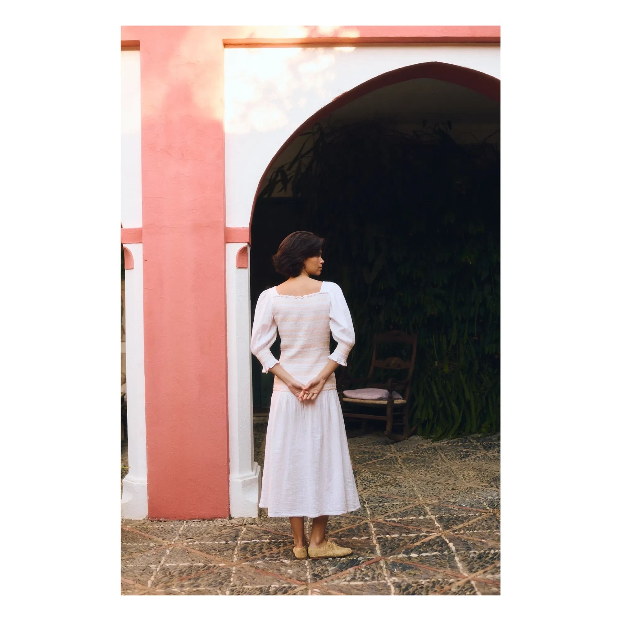 Maria de la Orden - Livia Pamuk Elbise | Beyaz