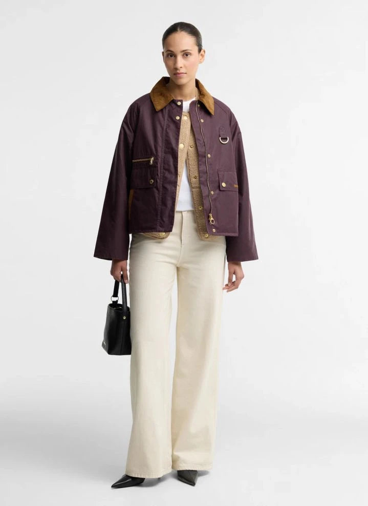 Barbour - Cottingham Yağlı Pamuk Ceket | Bordo