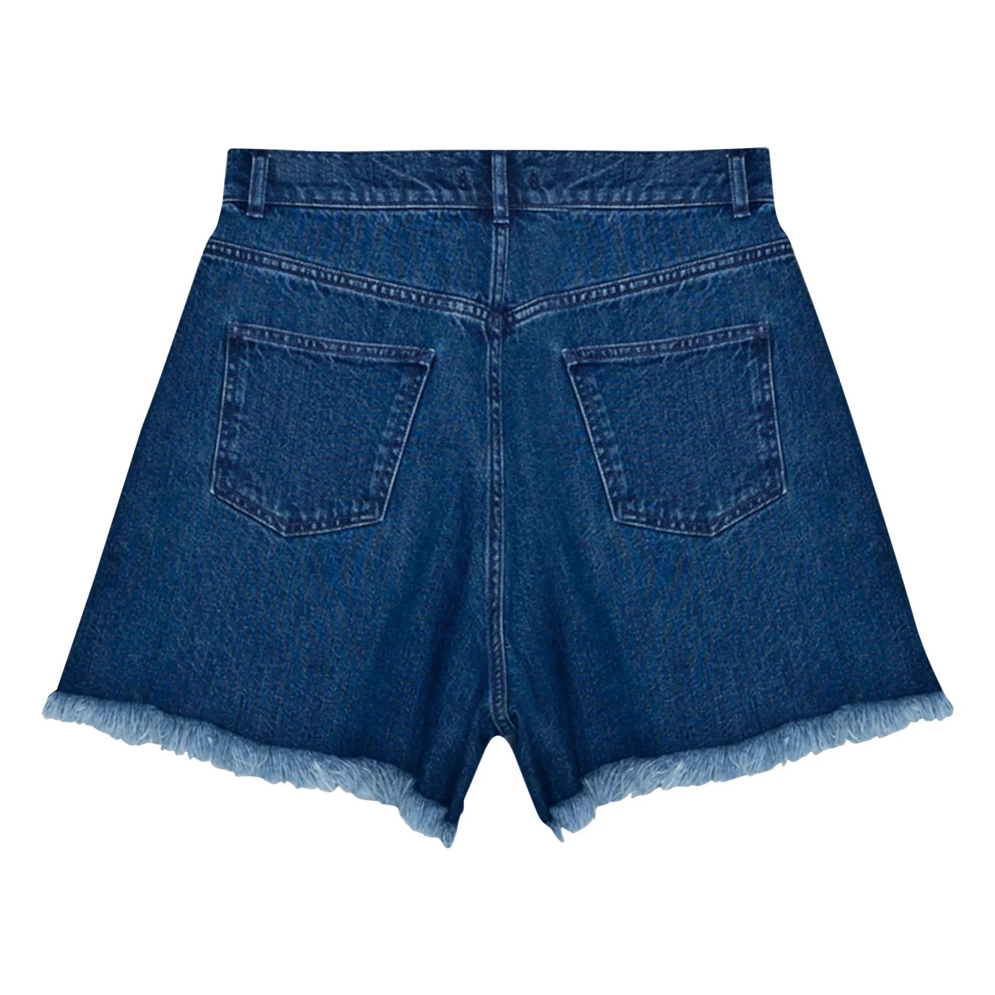 the new society - Kotton Şort | Denim mavisi