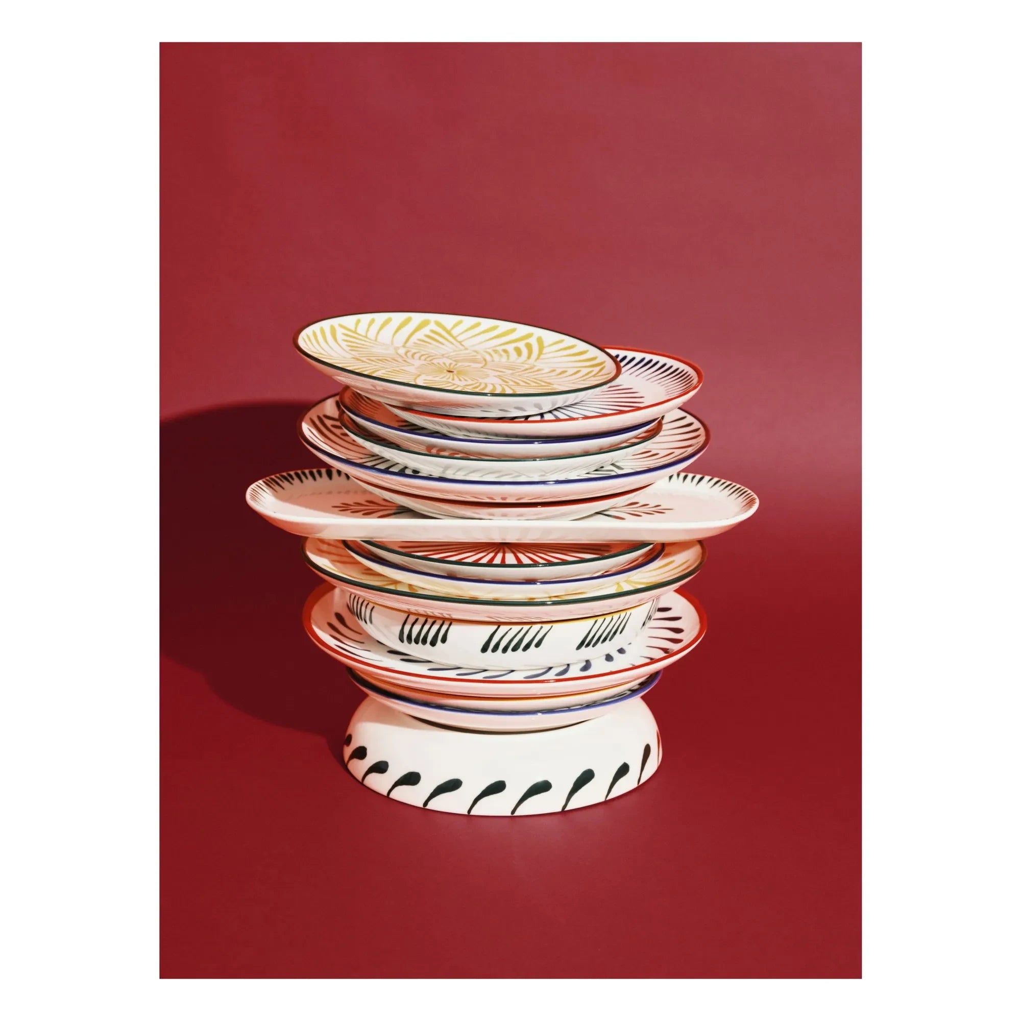 Serax - Baazar yemek tabakları, Waww La Table - 4'lü Set | Yeşil