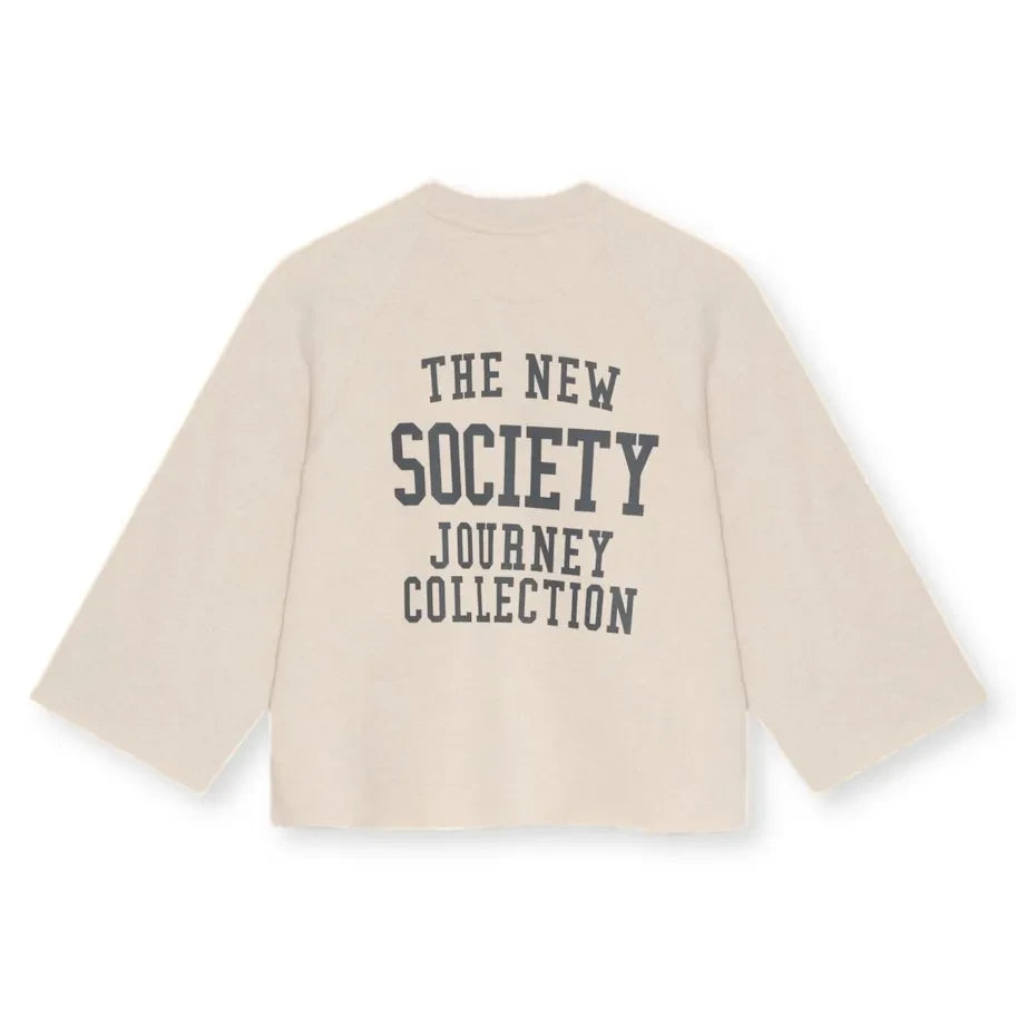 the new society - Sis Sweatshirt | Kırık Beyaz