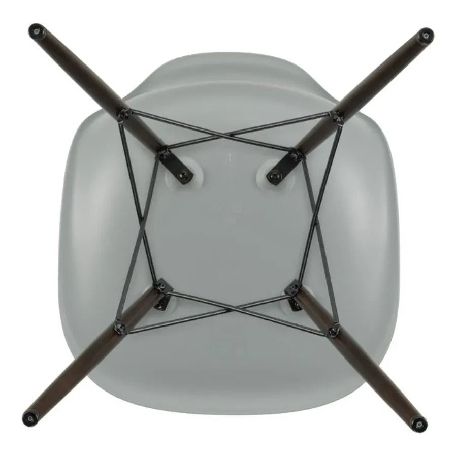 Vitra - DSW plastik sandalye - akçaağaç taban - Charles & Ray Eames | Açık gri