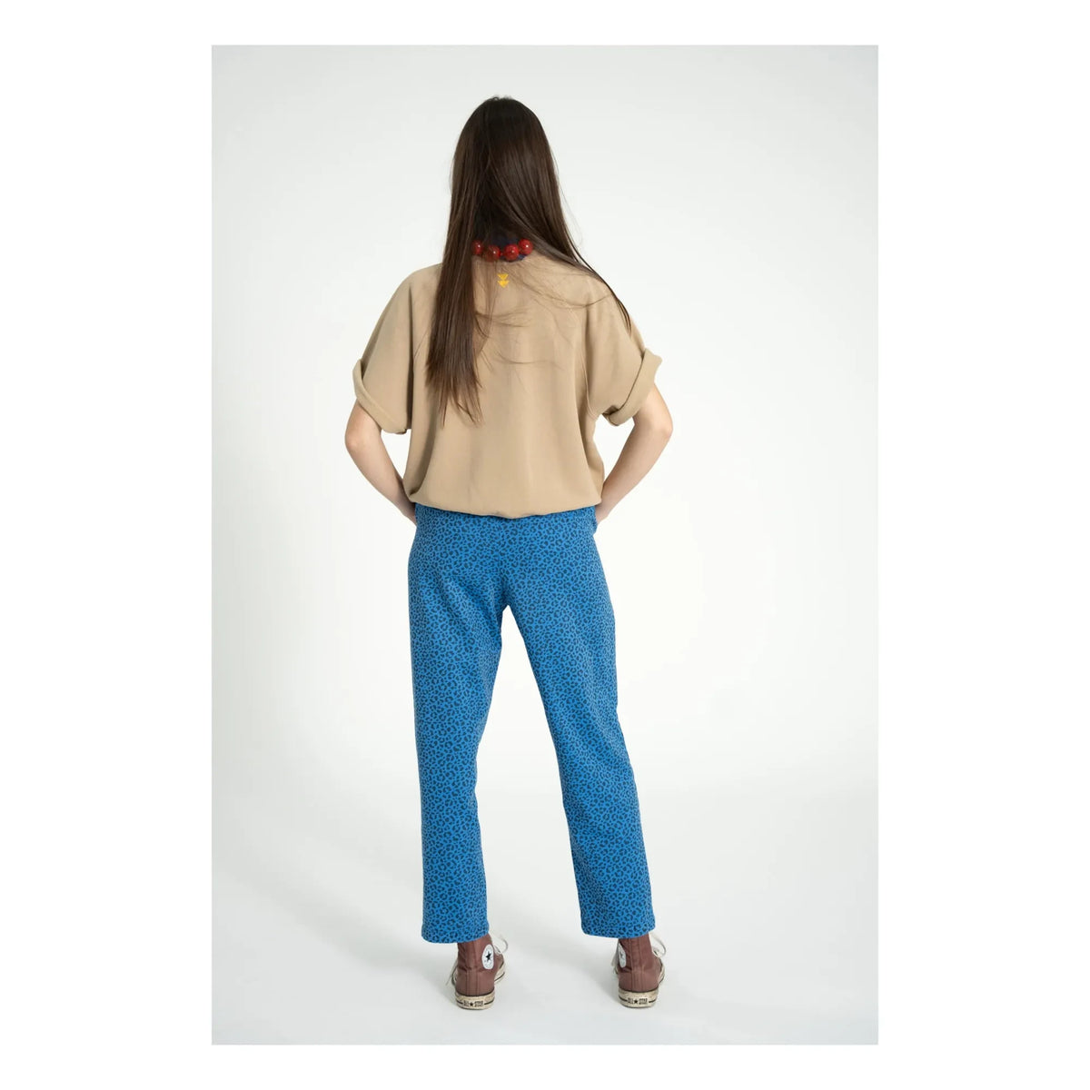 Sisters Department - Pamuklu Leopar Pantolon | Mavi