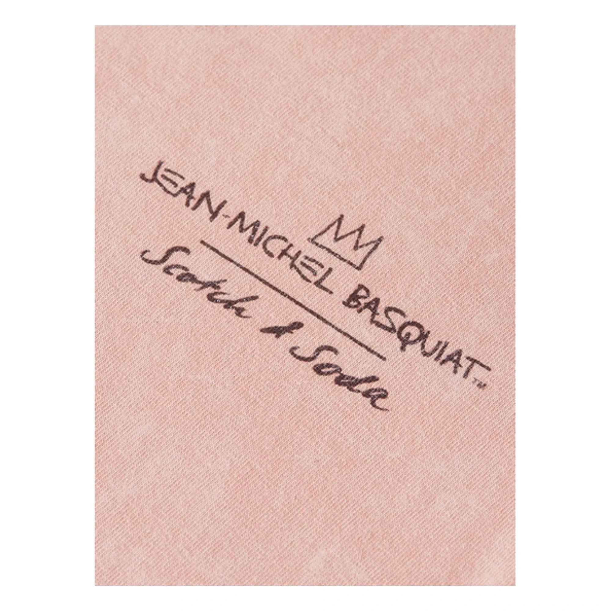 Scotch & Soda - Basquiat Sanat Eseri Tişört | Soluk Pembe