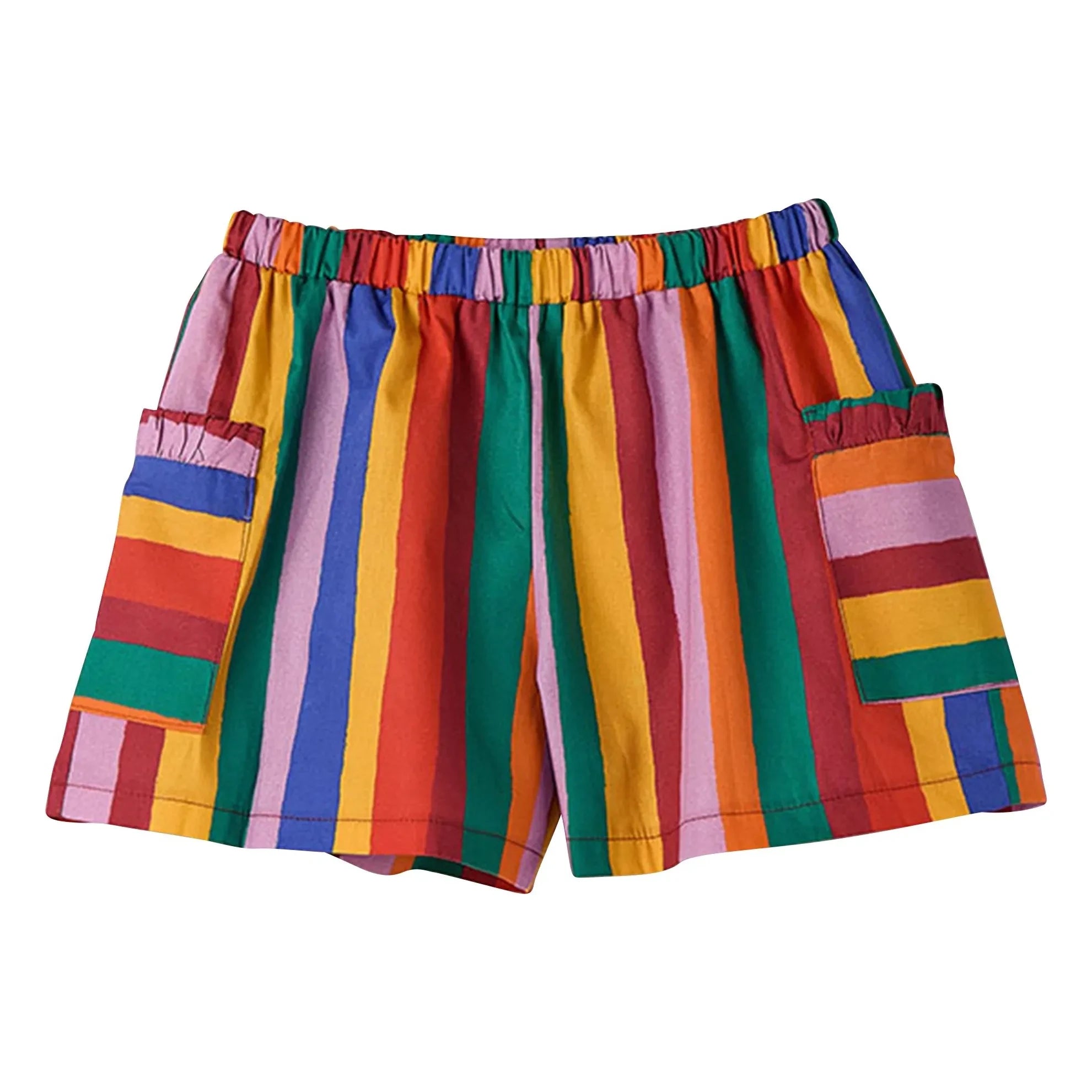 Fabula - Çizgili şort | Kırmızı