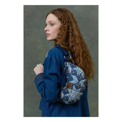 Louise Misha - Sac Banane Gaby Midnight Star Patchwork Organik Pamuk - Kadın Koleksiyonu | Mavi