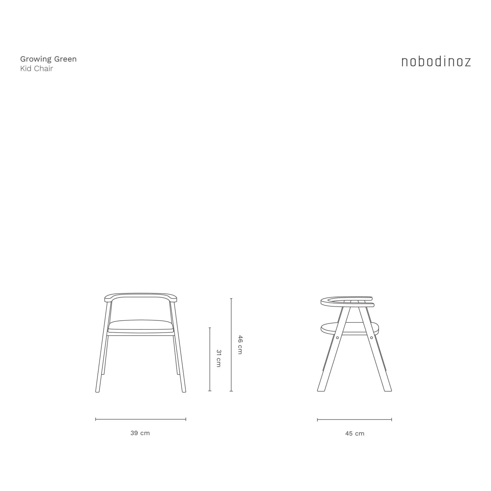 Nobodinoz - Büyüyen Yeşil Sandalye | Mavi