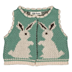 Hello Simone - Penny Rabbits Kolsuz Yelek | Turkuaz