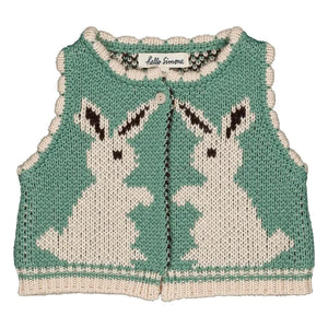 Hello Simone - Penny Rabbits Kolsuz Yelek | Turkuaz