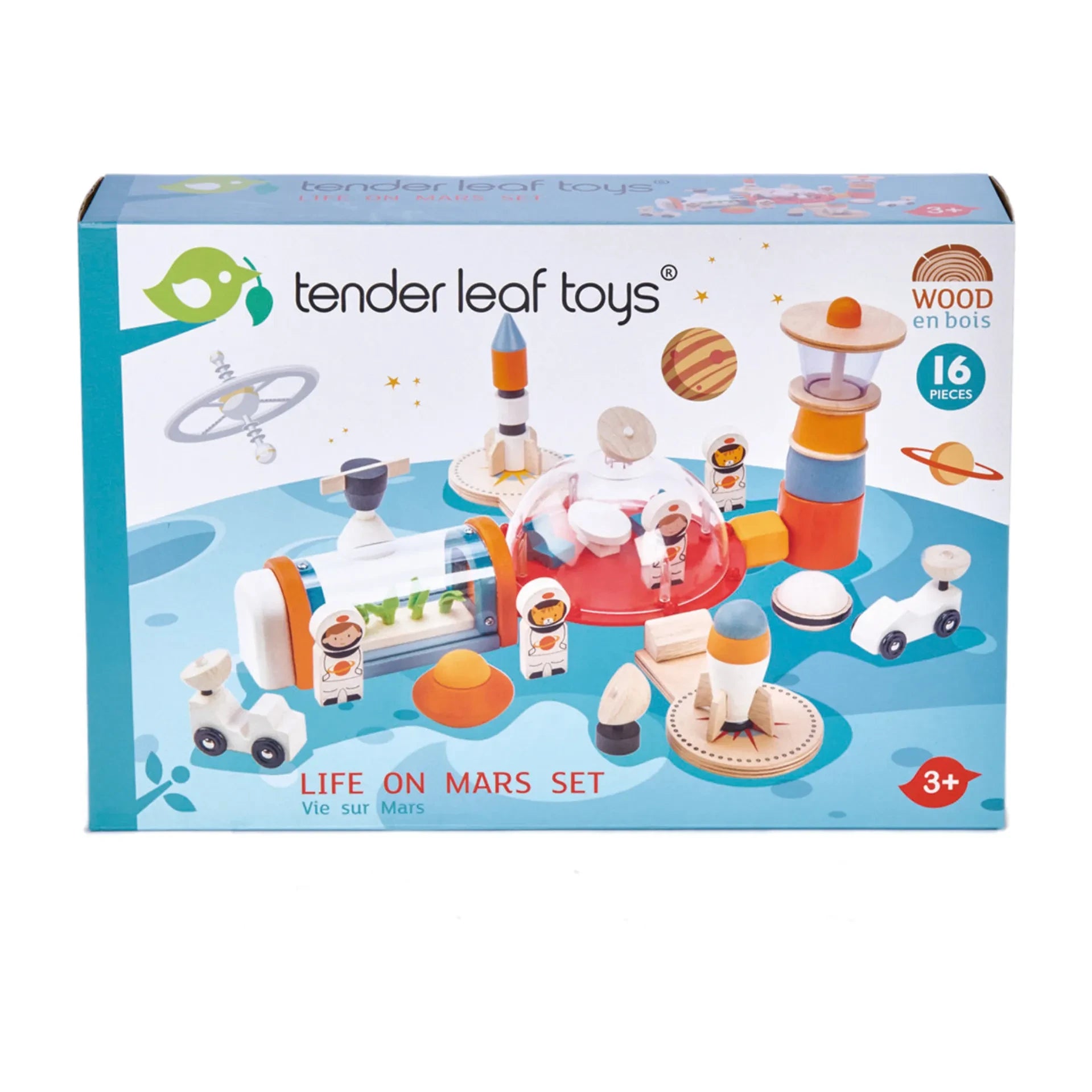 Tender Leaf Toys - Mars’ta Yaşam Ahşap Oyuncak Seti