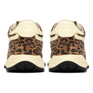 Autry - Reelwind Leopar Süet Sneakers | Kahverengi