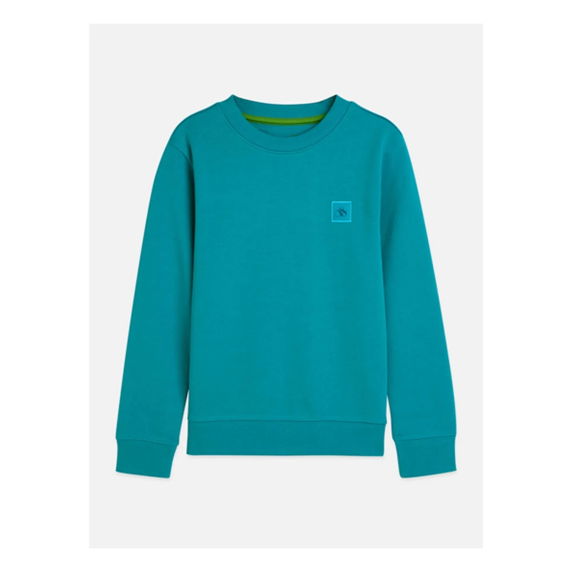 Scotch & Soda - Logo Badge Sweat Organik pamuk | Lagoon Blue