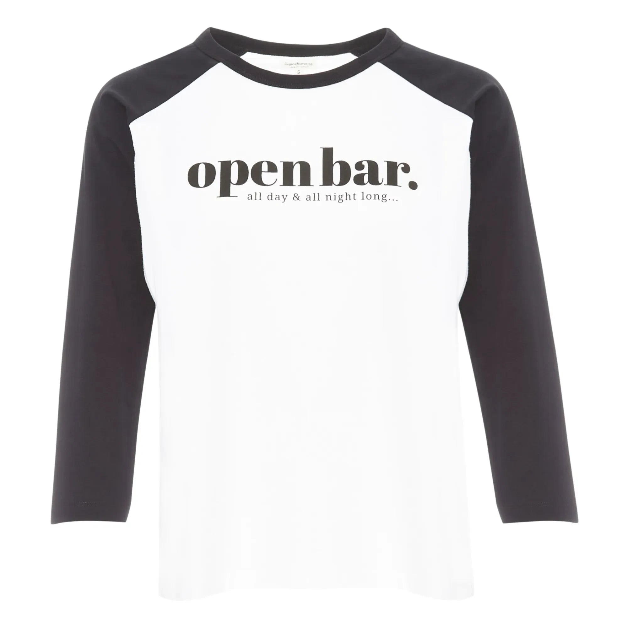 Tajinebanane - Açık Bar Emzirme Tişörtü | Beyaz