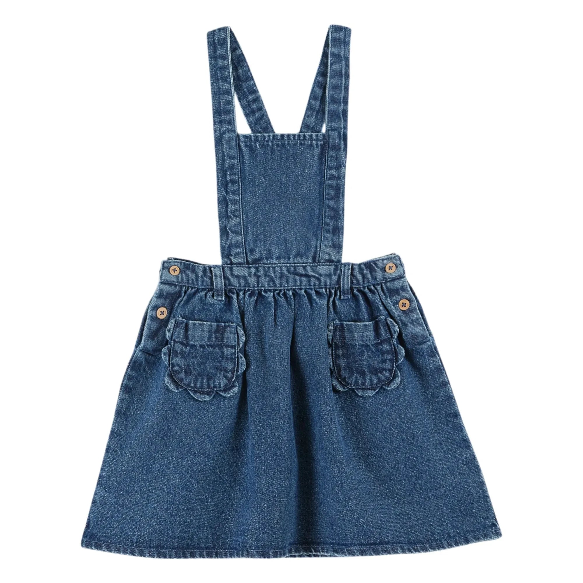 Emile et Ida - Kot Önlük Elbise | Mavi