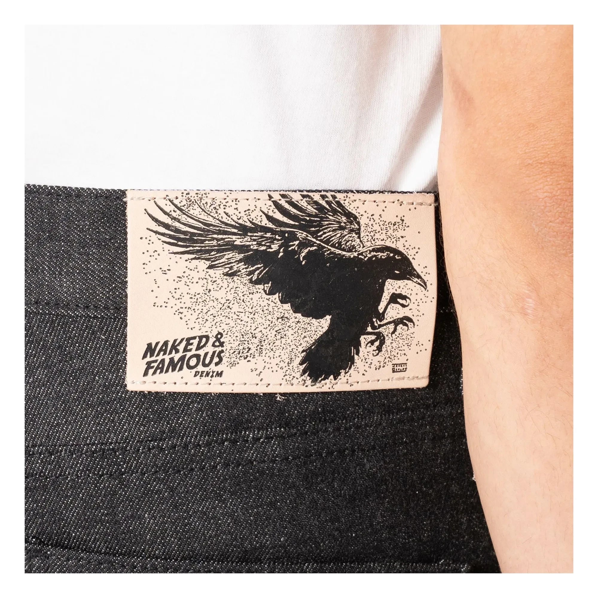 Naked & Famous - Jean Super Guy Yatagarasu Selvedge | Siyah
