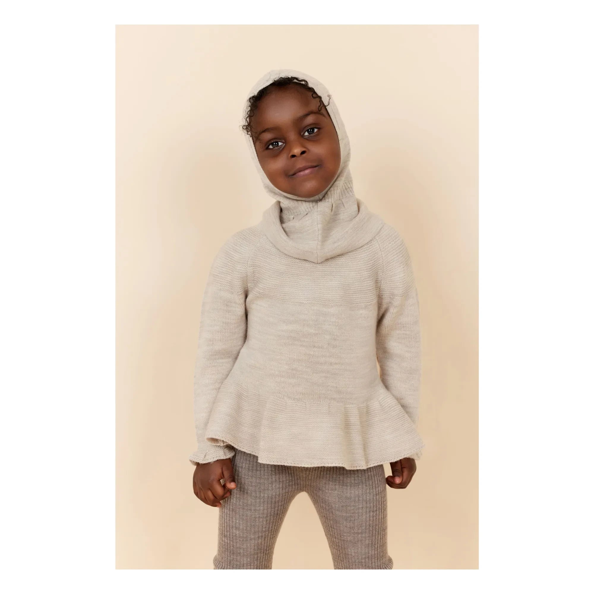 Copenhagen Colors - Merinos yün balaklava | Krem