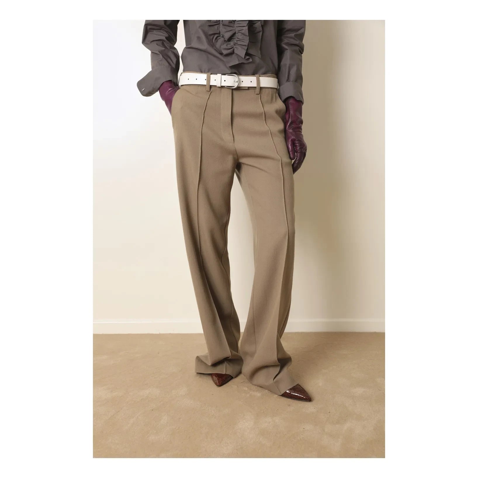 Laurence Bras - Yün Carabiniere Pantolon | Camel