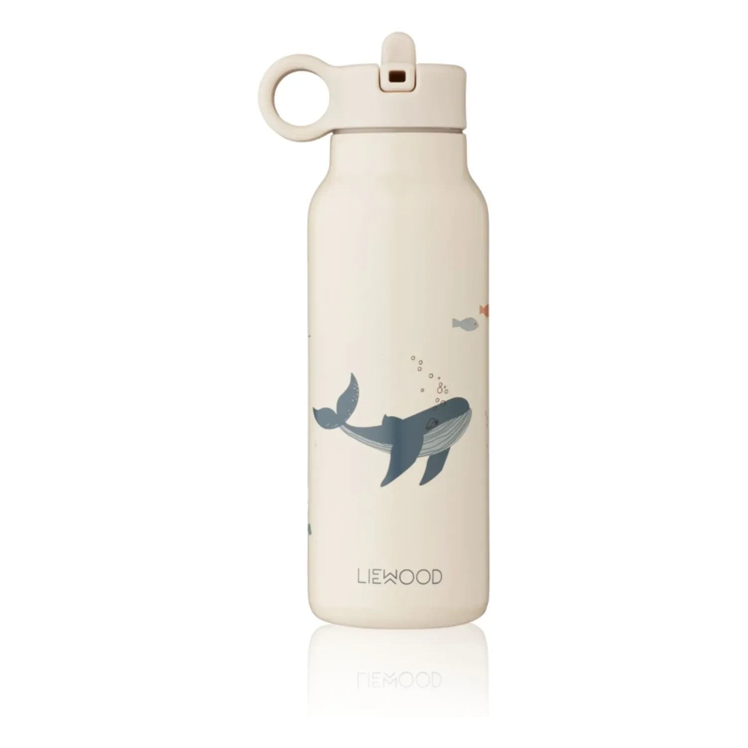 Liewood - Falk paslanmaz çelik su şişesi - 350 ml | Deniz canlısı/Kumlu