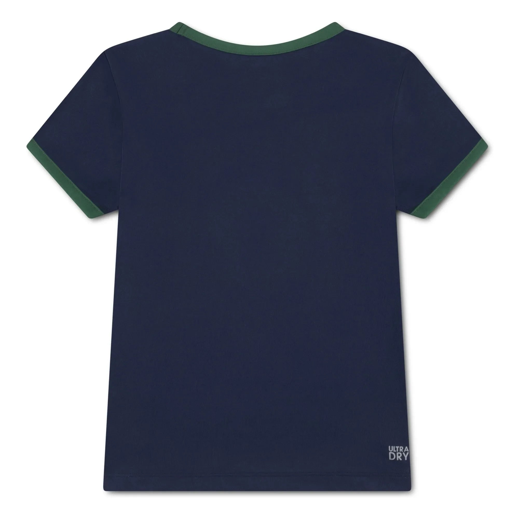 Lacoste - Kontrast yakalı, geri dönüştürülmüş lifli spor tişört | Lacivert