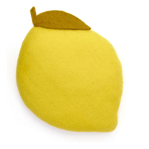 Muskhane - Keçe limon yastık | Sarı
