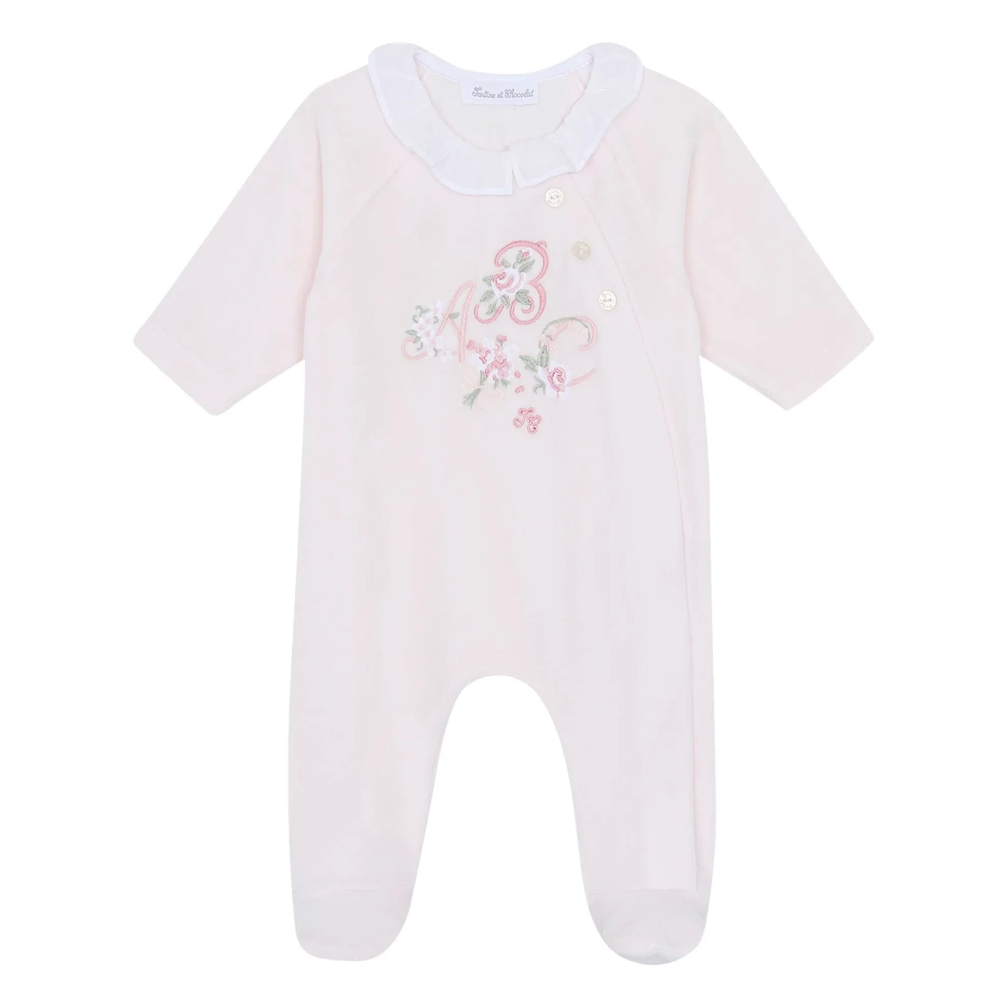 Tartine et Chocolat - ABC Çiçek Desenli Pijama | Soluk Pembe