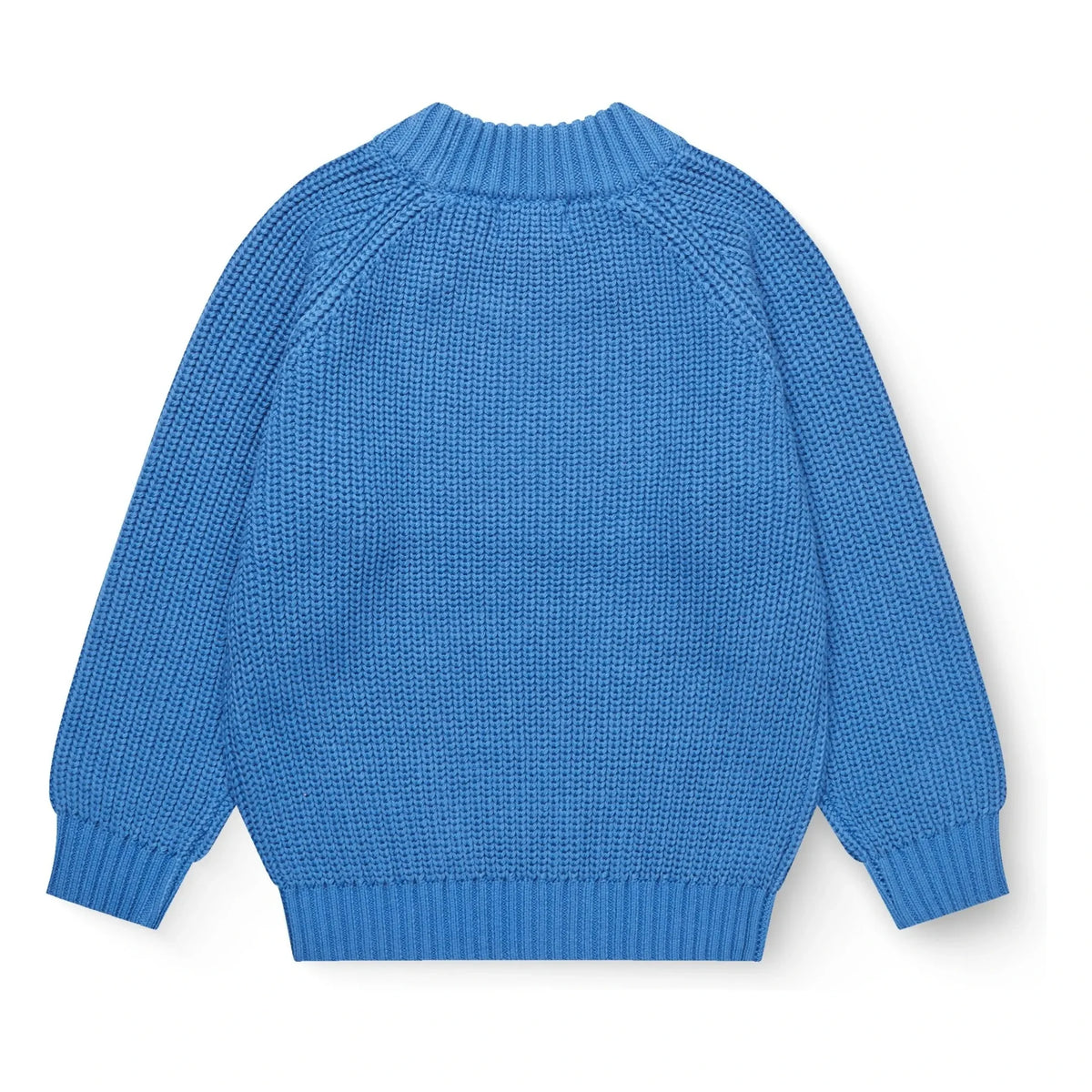Copenhagen Colors - Kaburgalı Organik Pamuklu Kazak | Azure blue