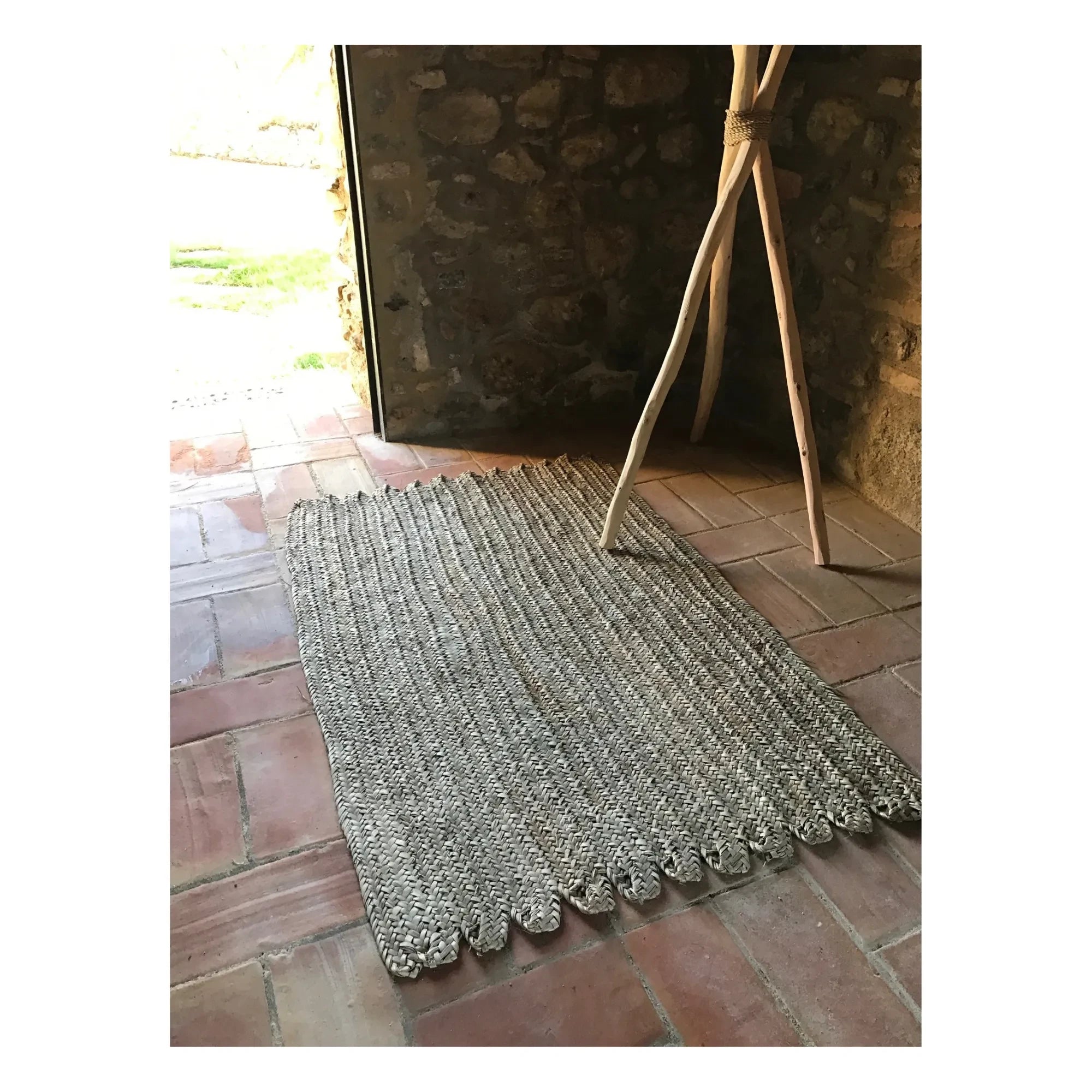 Cosydar - Dikdörtgen Palmiye Yaprağı Halı - 120 x 80 cm
