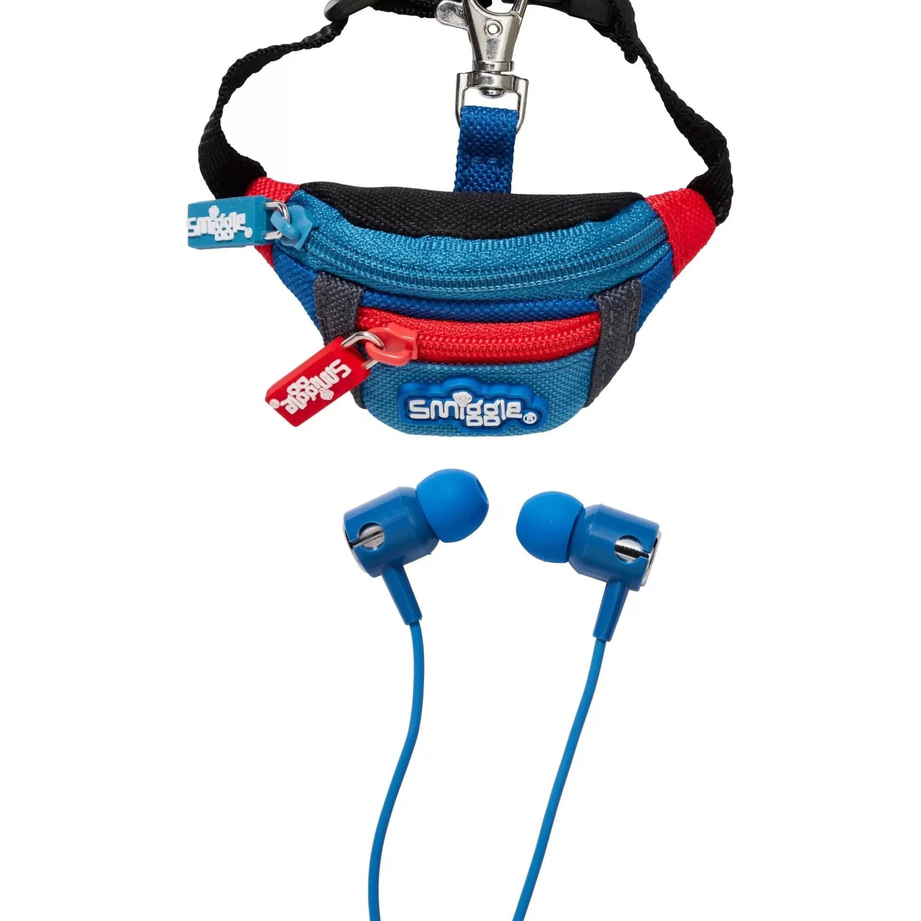 Smiggle - Bel Çantası Kulaklık Anahtarlığı-Dinossi